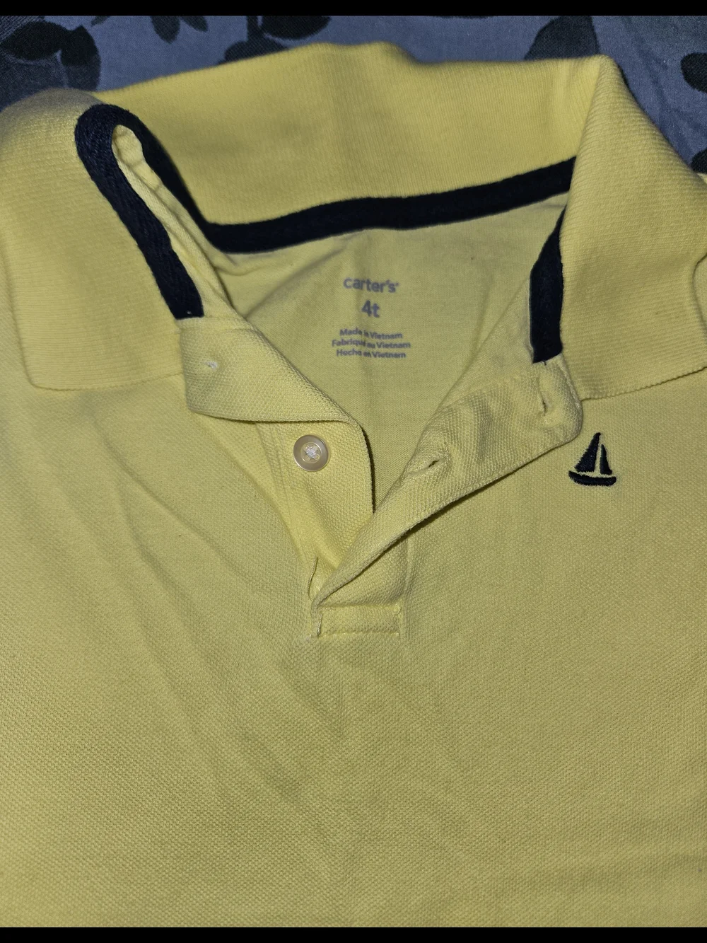 Carter's Toddler Boys Yellow Short-Sleeve Polo 4T